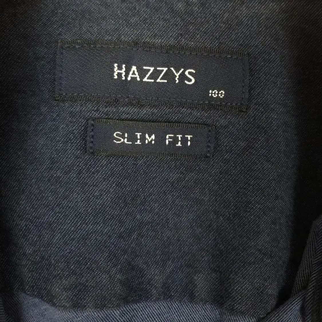 헤지스 HAZZYS 긴팔 남방 셔츠 빈티지 네이비 100 1100303 상품이미지9