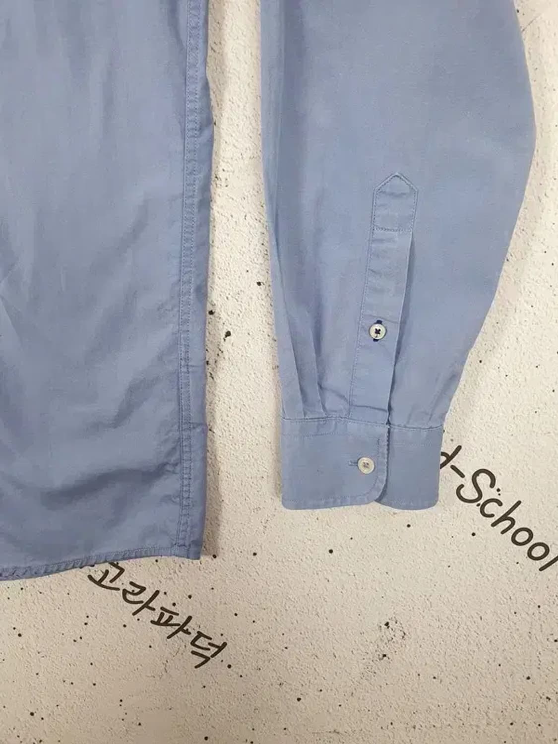 타미힐피거 TOMMY 긴팔 남방 셔츠 블루 솔리드 L 1100307 상품이미지8