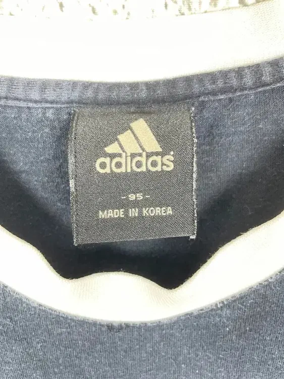 아디다스 ADIDAS 흰검 긴팔 티셔츠 네이비 95 2100107 상품이미지8