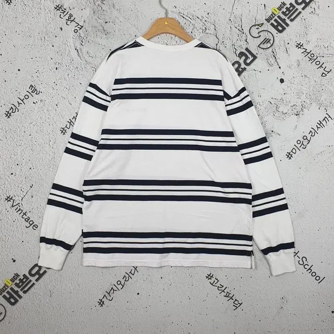 커버낫 COVERNAT 슬리브 긴팔 티 화이트 S(100) 2100114 상품이미지2