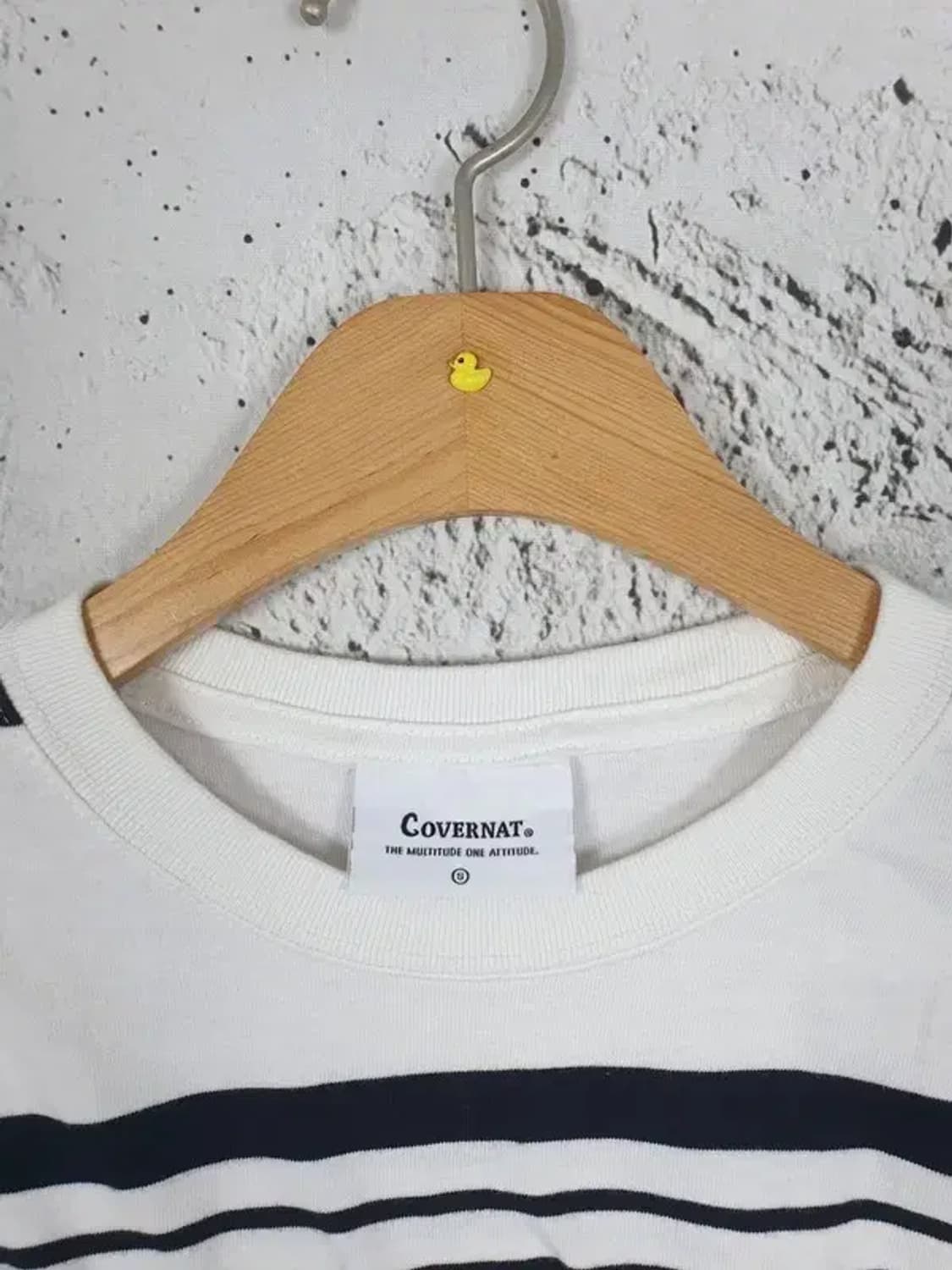 커버낫 COVERNAT 슬리브 긴팔 티 화이트 S(100) 2100114 상품이미지9