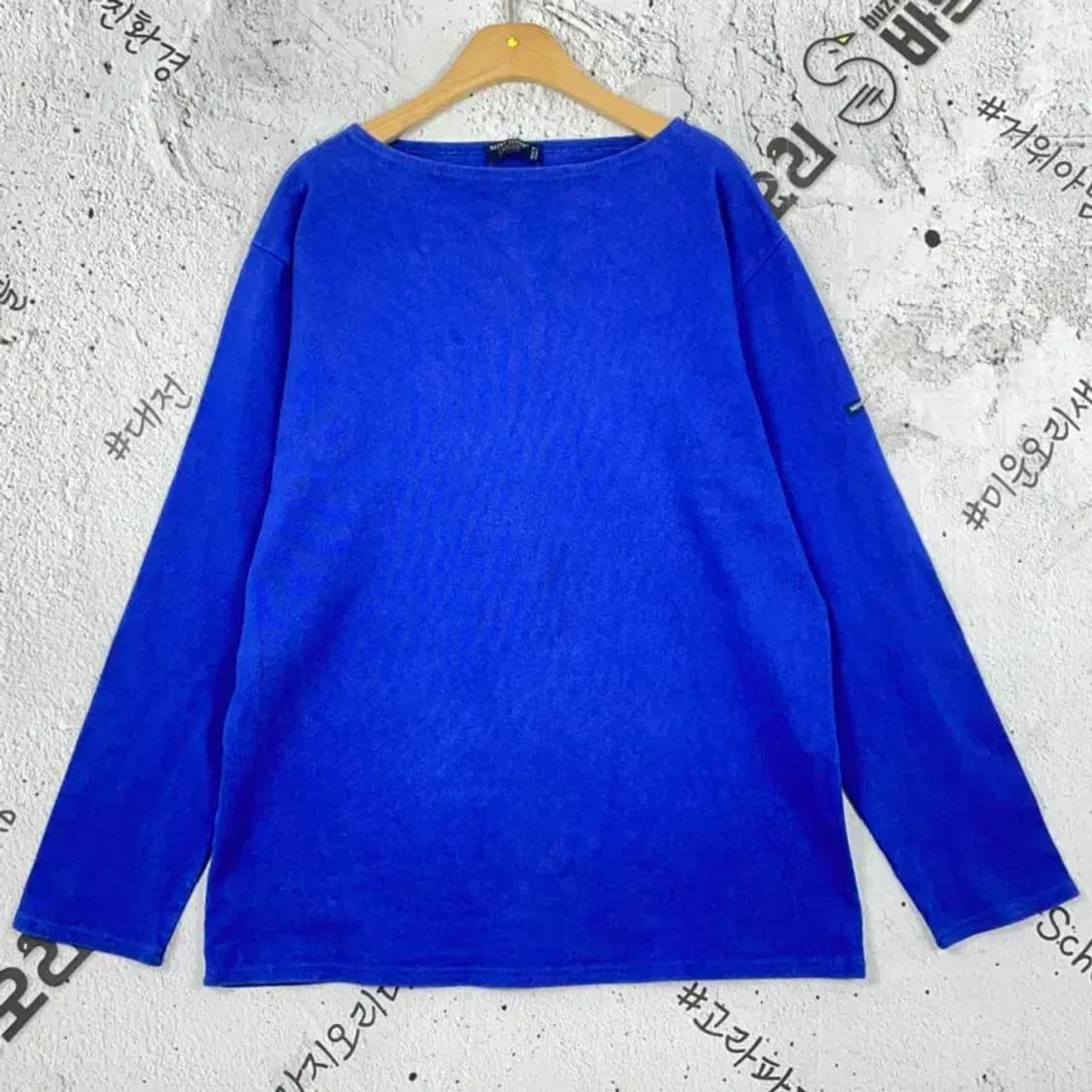 세인트제임스 보트넥 긴팔 슬리브 티셔츠 블루 M 2100109 상품이미지1