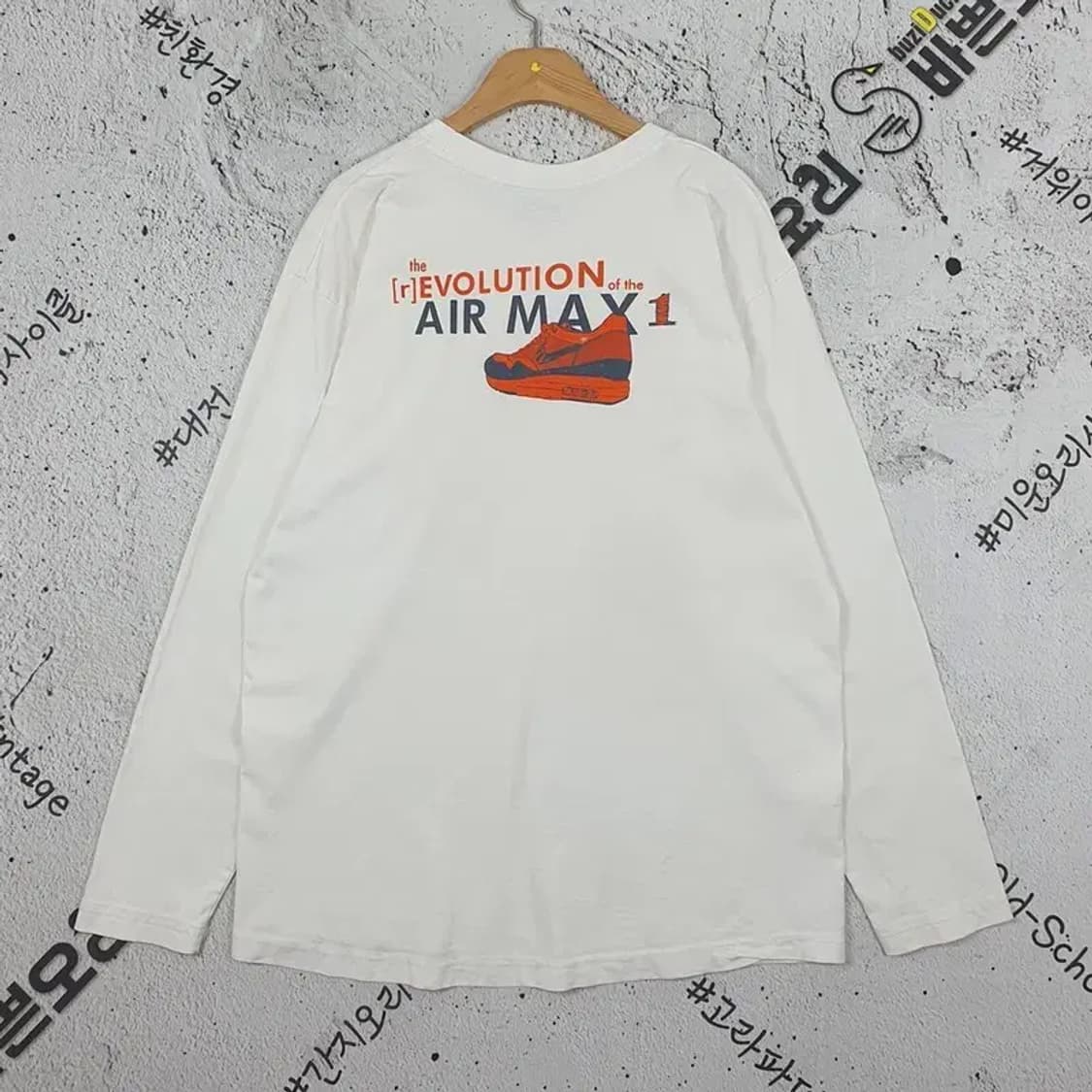 나이키 NIKE 에어맥스 롱슬리브 긴팔 티 크림 XL 2100115 상품이미지2