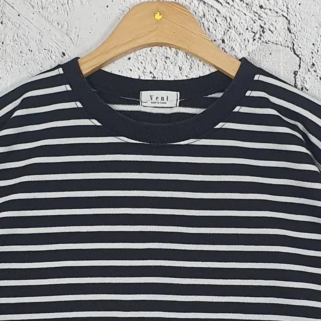 베니 VENI 오버핏 롱슬리브 긴팔 티셔츠 블랙 F 2100111 상품이미지4