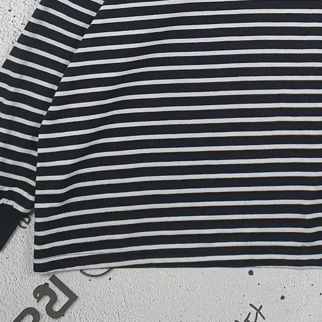 베니 VENI 오버핏 롱슬리브 긴팔 티셔츠 블랙 F 2100111 상품이미지5