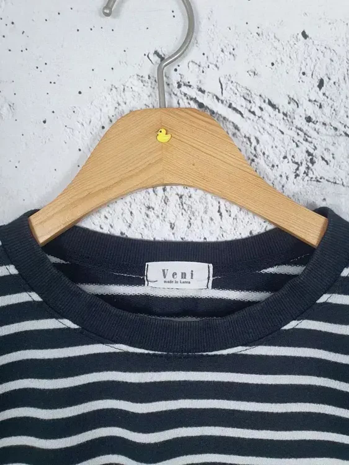 베니 VENI 오버핏 롱슬리브 긴팔 티셔츠 블랙 F 2100111 상품이미지9