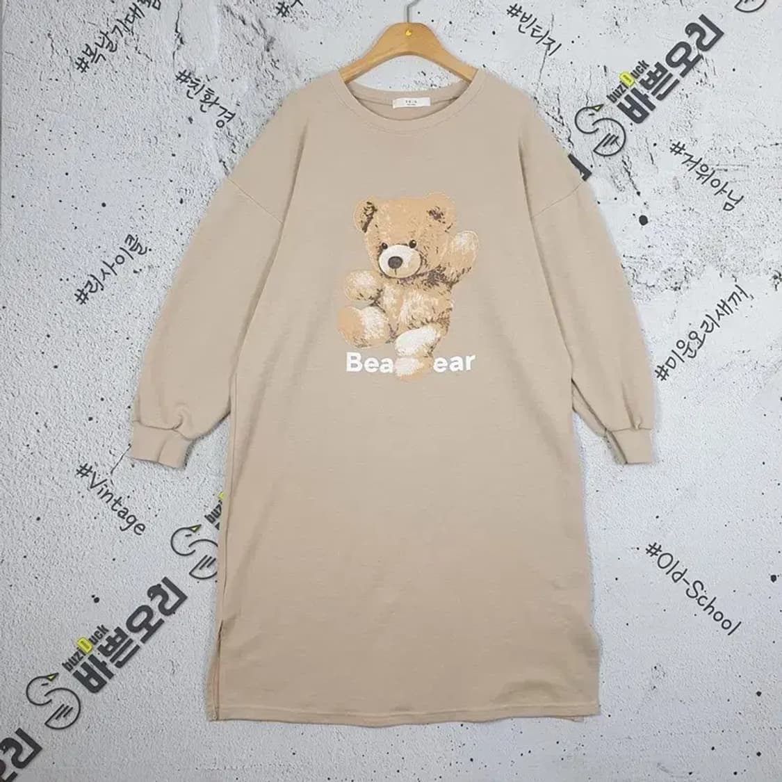 소이유 SOIIU 긴팔 원피스 밑트임 베이지 F 2100113 상품이미지1