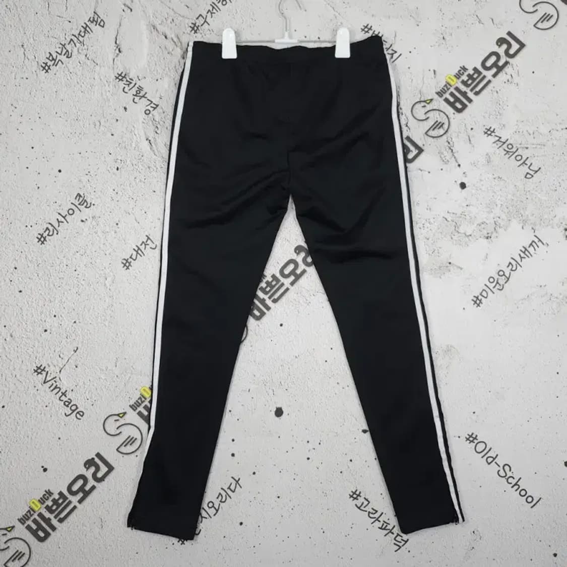 아디다스 삼선 트레이닝 트랙팬츠 운동바지 블랙 100 4400082 상품이미지2