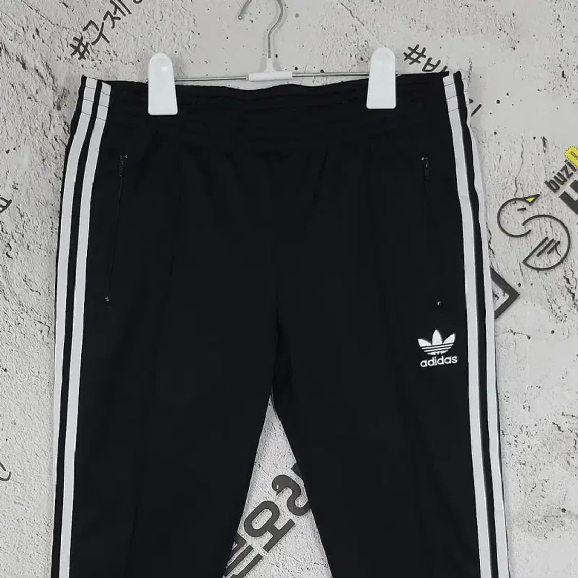 아디다스 삼선 트레이닝 트랙팬츠 운동바지 블랙 100 4400082 상품이미지4
