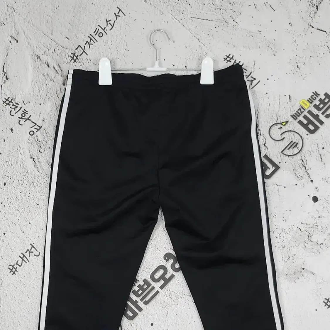 아디다스 삼선 트레이닝 트랙팬츠 운동바지 블랙 100 4400082 상품이미지6