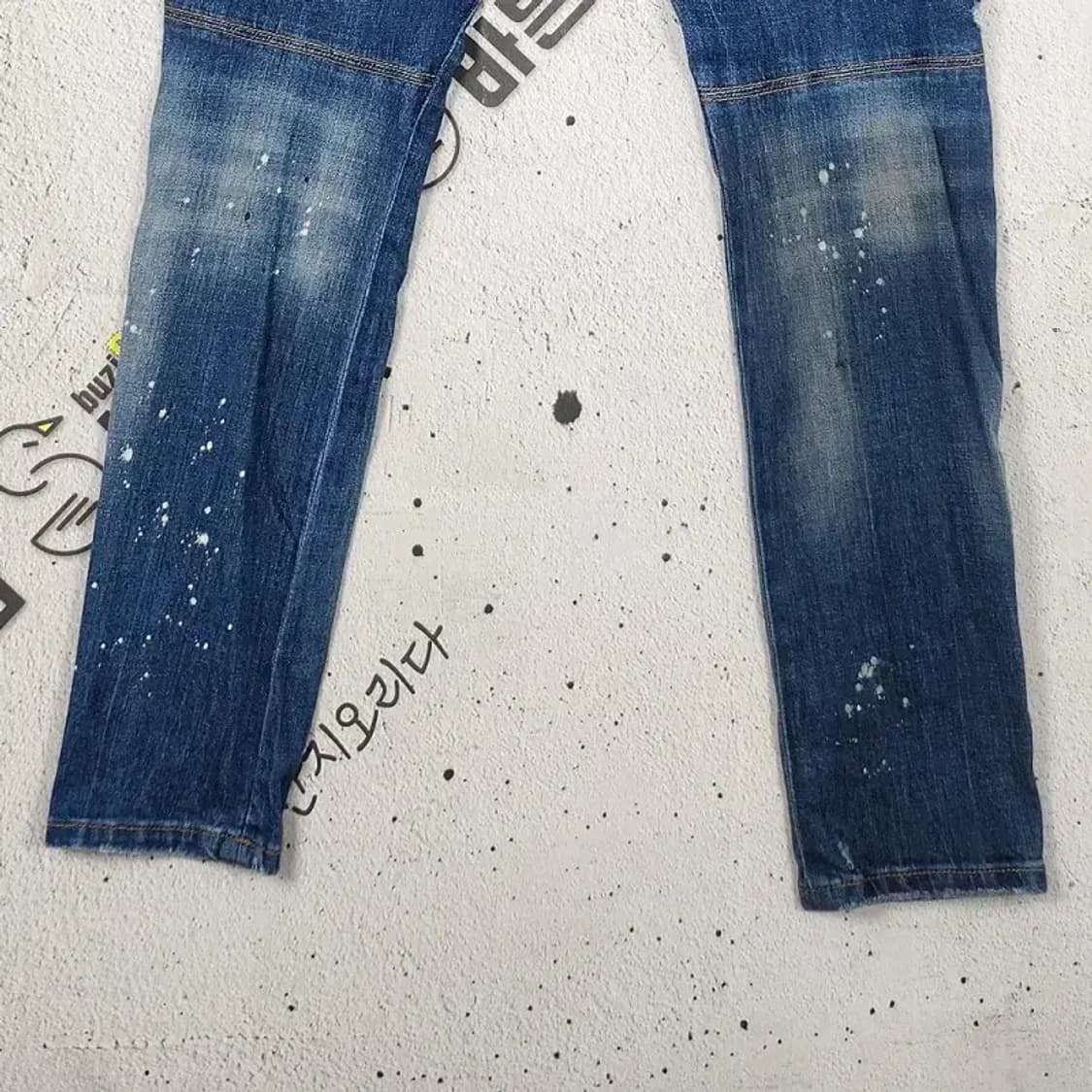 디스퀘어드2 스케이터진 데님 청바지 스판 워싱 중청 46 4100065 상품이미지6