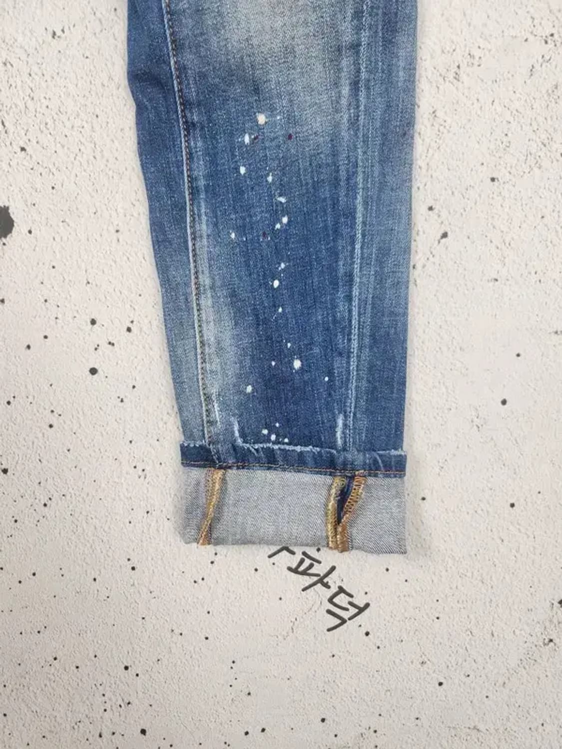 디스퀘어드2 스케이터진 데님 청바지 스판 워싱 중청 46 4100065 상품이미지8