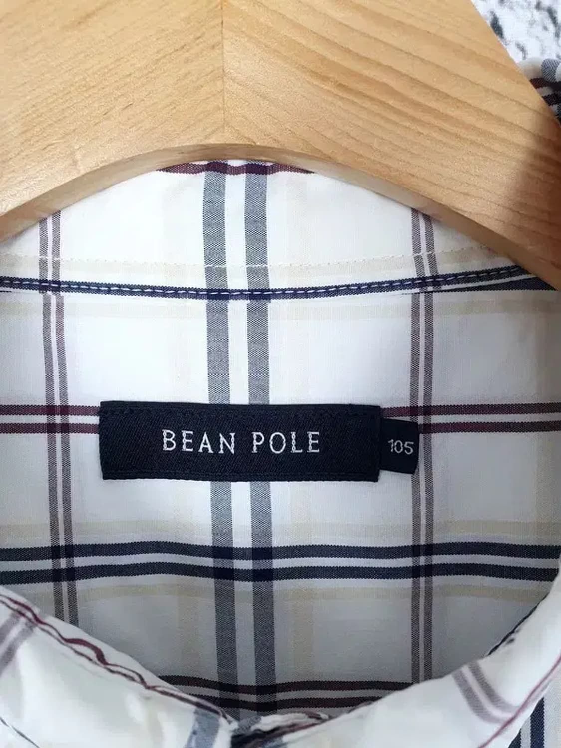 빈폴 BEANPOLE 반팔 셔츠 화이트 윈도우페인체크 1100210 상품이미지9