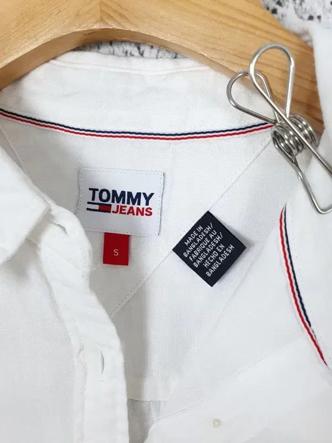 타미진스 TOMMY JEANS 여성 셔츠 화이트 1100215 상품이미지8