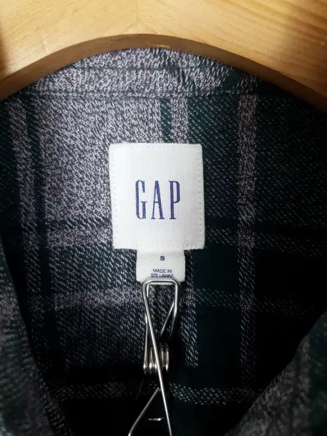 갭 GAP 모직 셔츠 그린 타탄체크 1100245 상품이미지9