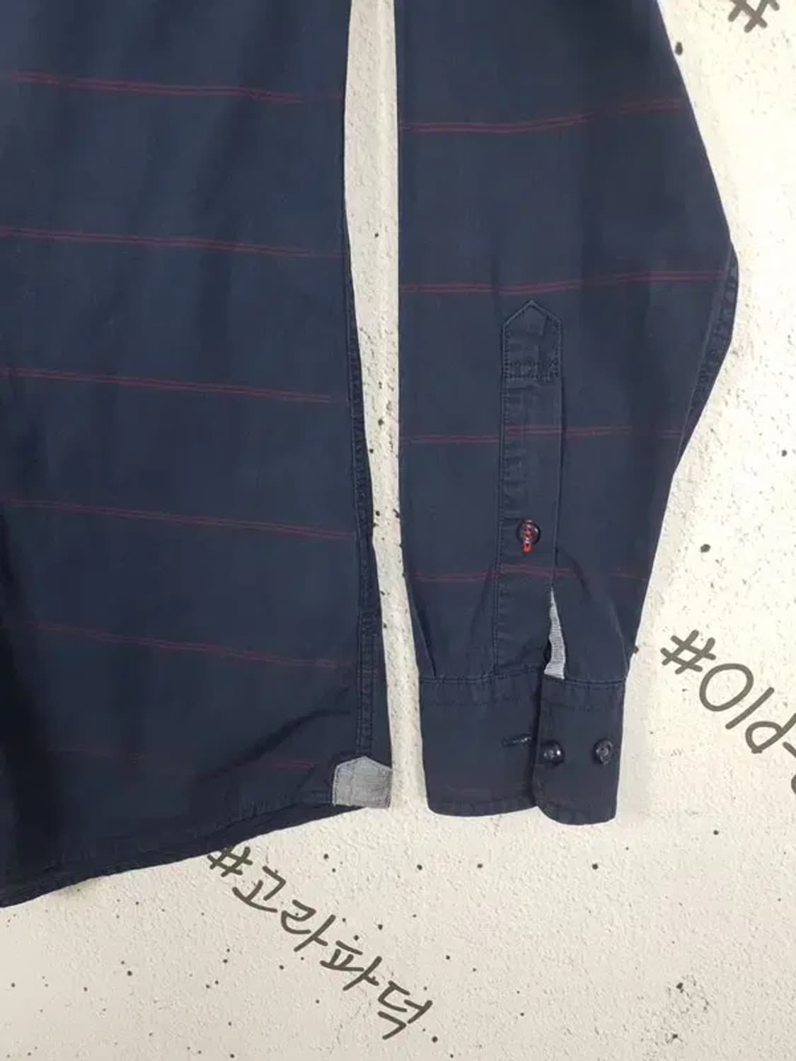 타미힐피거 TOMMY 슬림핏 셔츠 네이비 1100255 상품이미지7