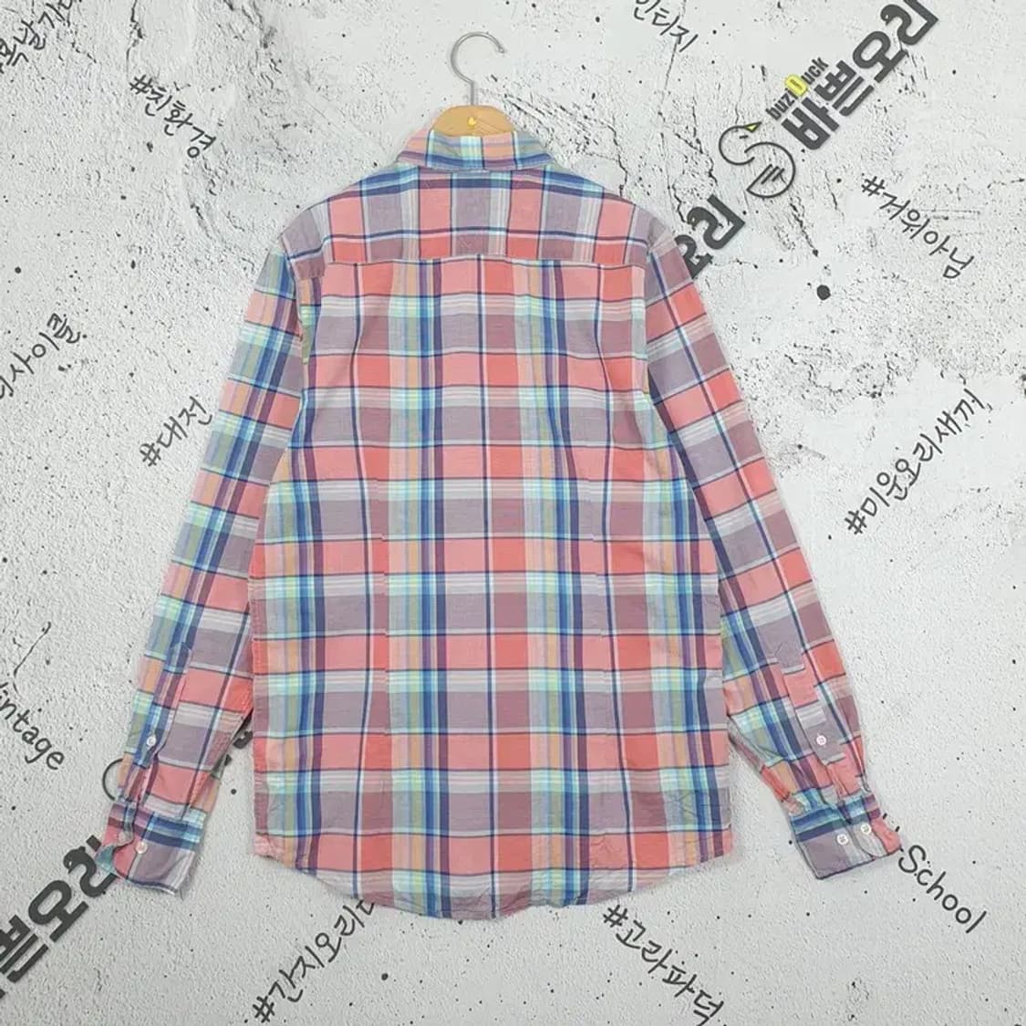 타미힐피거 TOMMY HILFIGER 셔츠 코랄 타탄 1100159 상품이미지2
