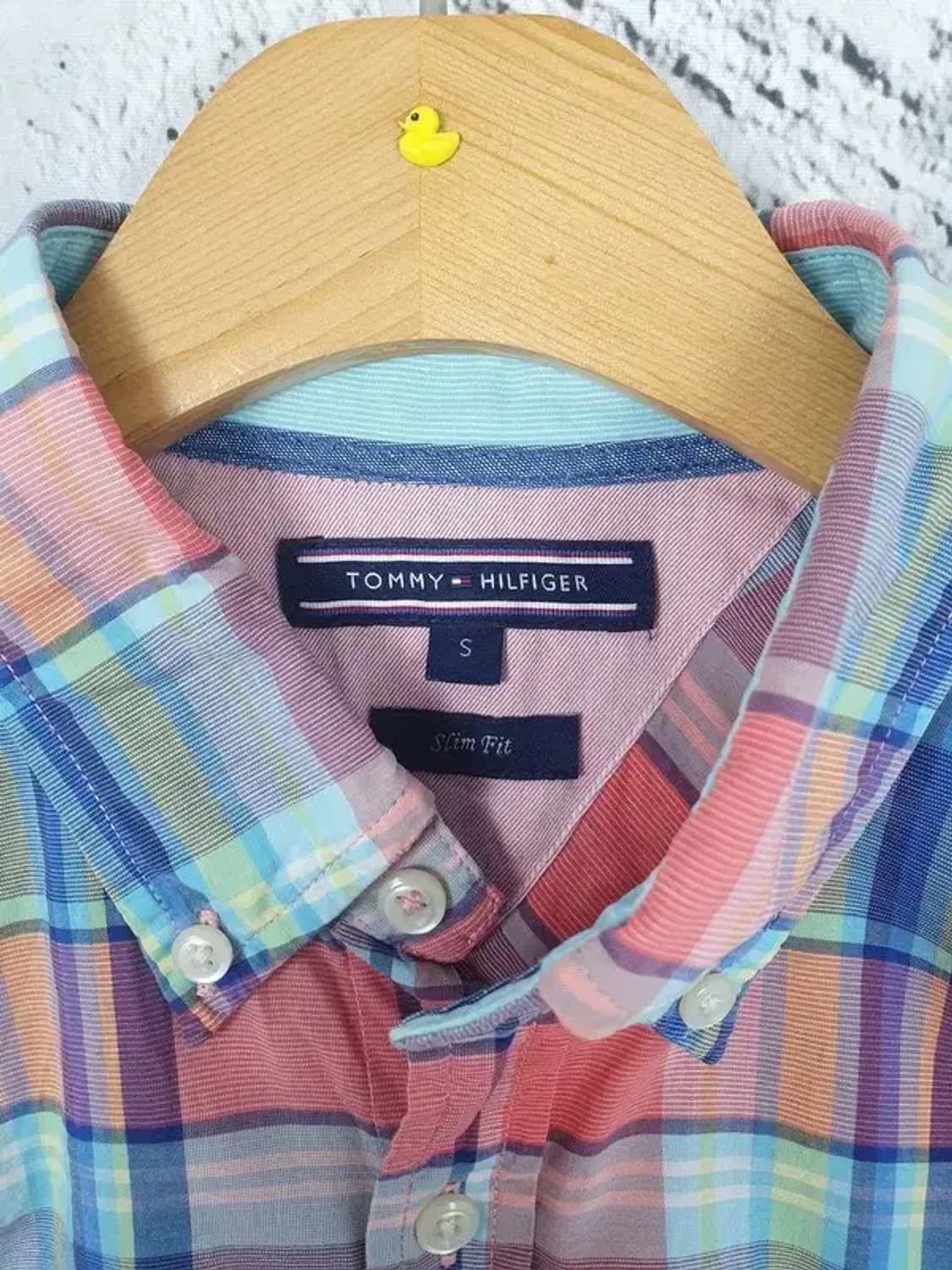 타미힐피거 TOMMY HILFIGER 셔츠 코랄 타탄 1100159 상품이미지7