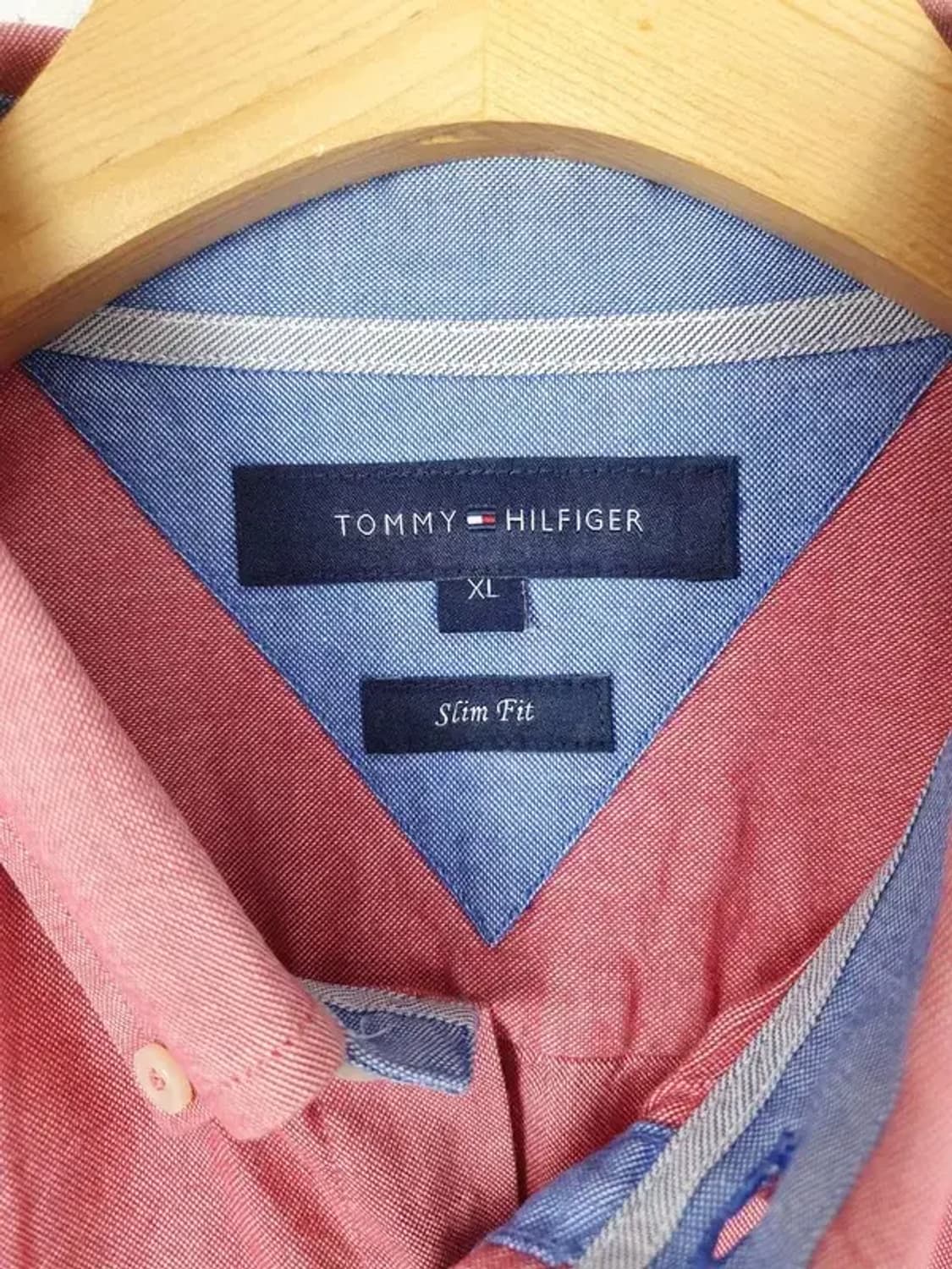 타미힐피거 TOMMY 슬림핏 옥스포드 셔츠 코랄 1100136 상품이미지9