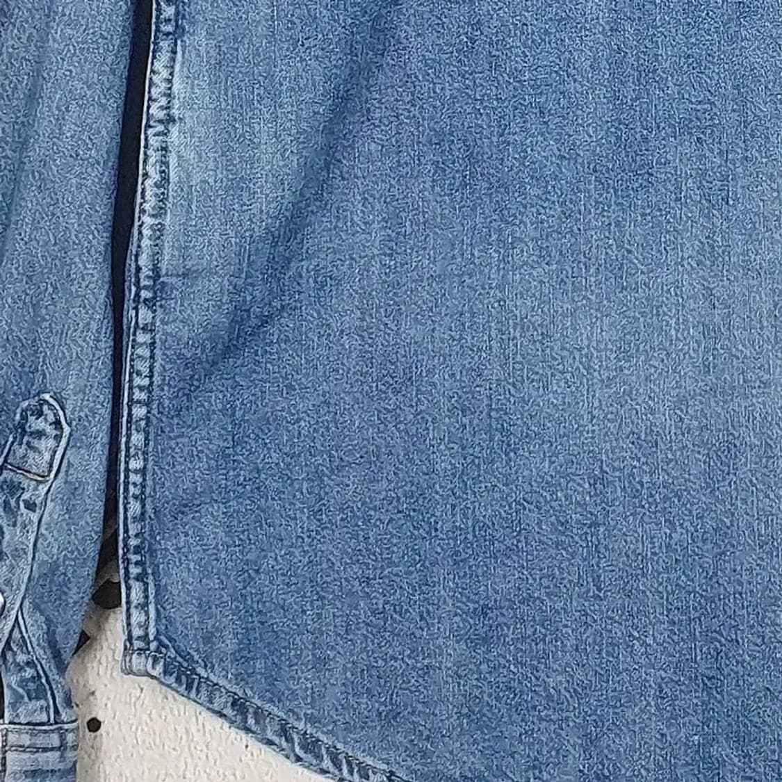리바이스 LEVI'S 여성 데님 셔츠 진청 블루 1100139 상품이미지7
