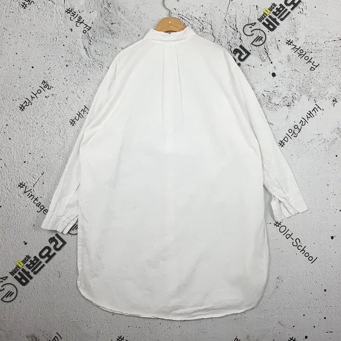 지오 G.O 여성 셔츠 원피스 화이트 1100155 상품이미지2