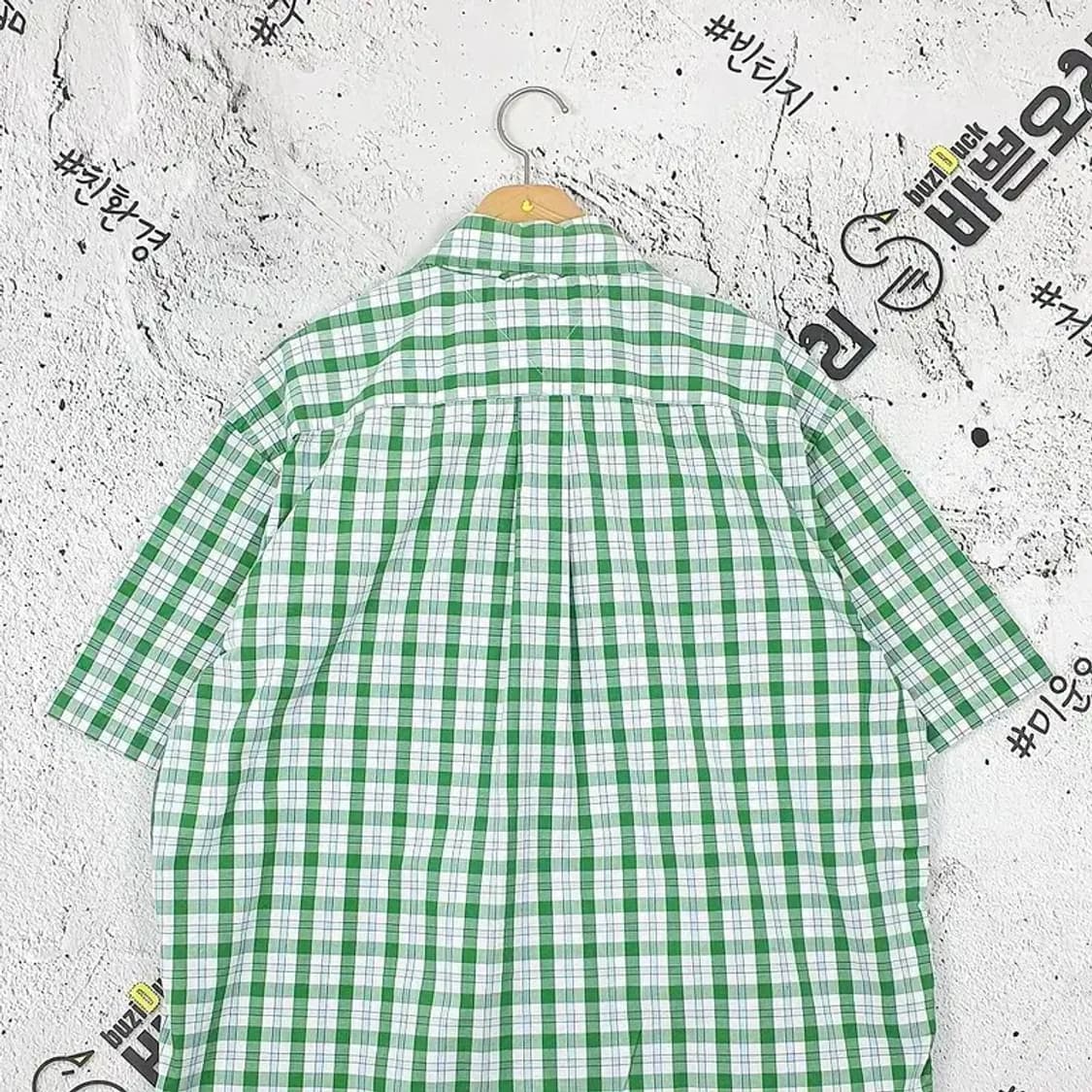 타미힐피거 TOMMY HILFIGER 셔츠 그린 타탄체크 1100140 상품이미지7