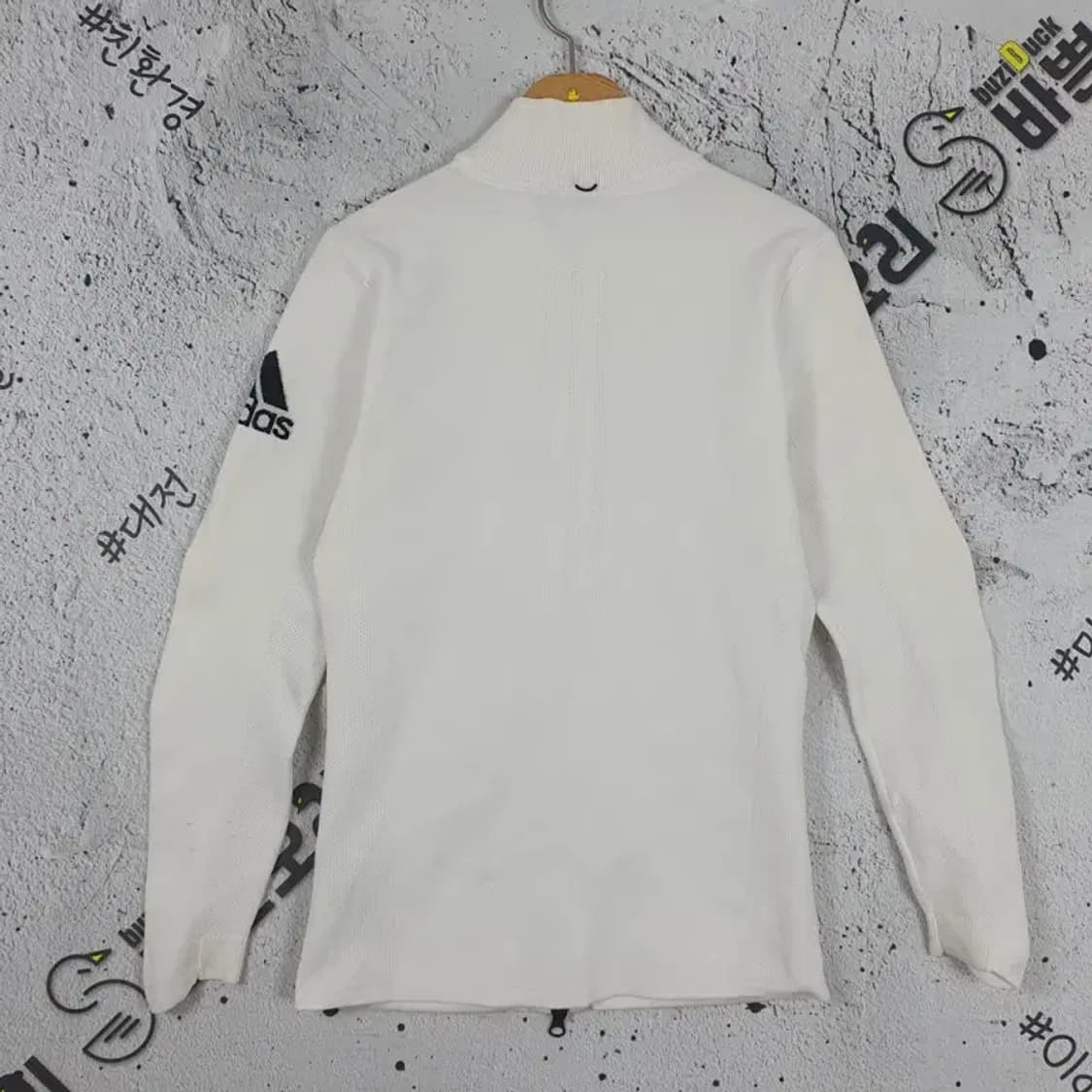 아디다스 ADIDAS 골프 모크넥 트랙 져지 자켓 화이트 3100179 상품이미지2
