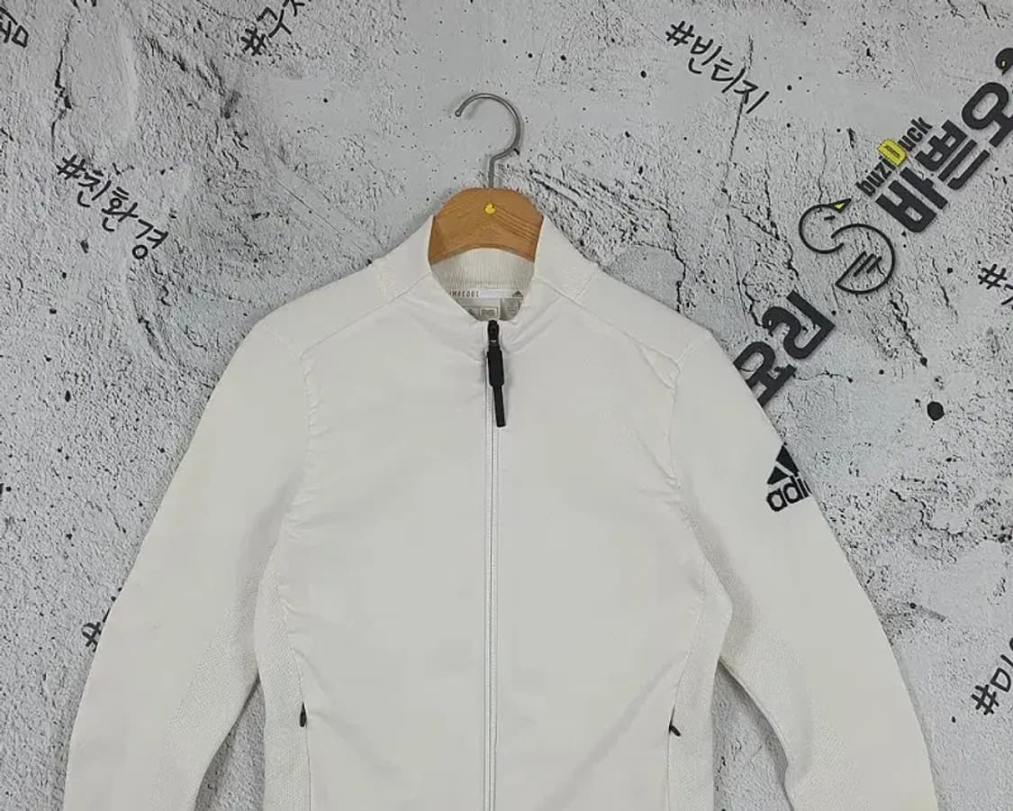 아디다스 ADIDAS 골프 모크넥 트랙 져지 자켓 화이트 3100179 상품이미지4