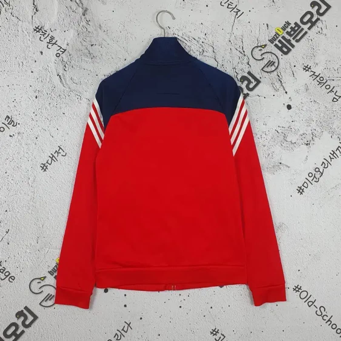 아디다스 ADIDAS 우먼 배색 라인 트랙 져지 자켓 레드 3100178 상품이미지2