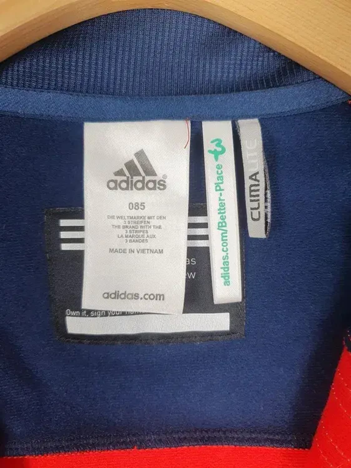 아디다스 ADIDAS 우먼 배색 라인 트랙 져지 자켓 레드 3100178 상품이미지9