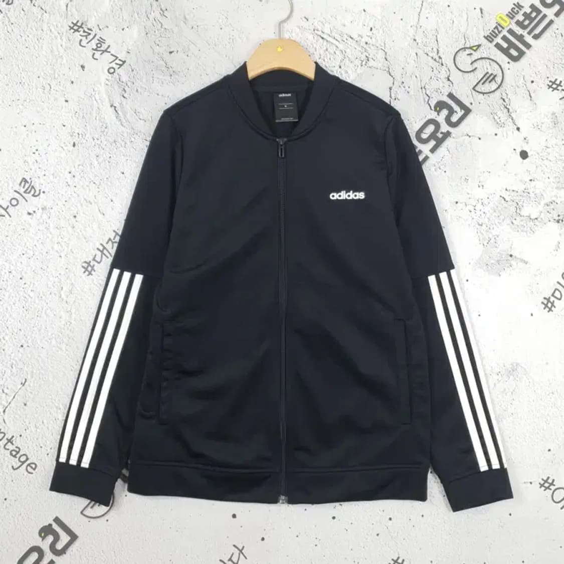 아디다스 ADIDAS 블루종 집업 져지 자켓 블랙 3100149 상품이미지1