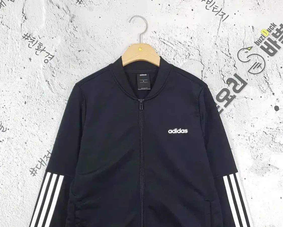 아디다스 ADIDAS 블루종 집업 져지 자켓 블랙 3100149 상품이미지4