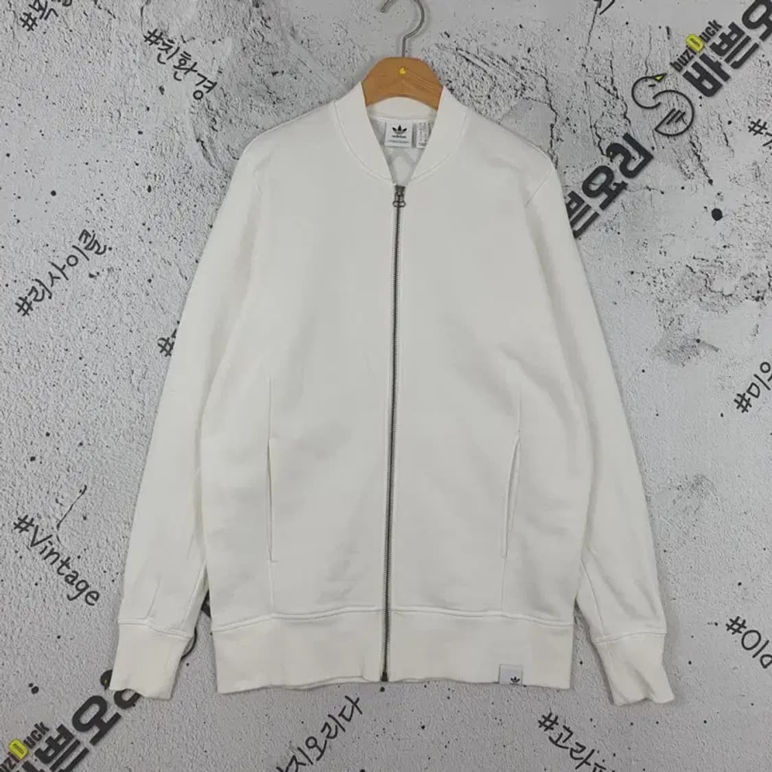 아디다스 ADIDAS 면 블루종 트랙 져지 자켓 화이트 3100159 상품이미지1