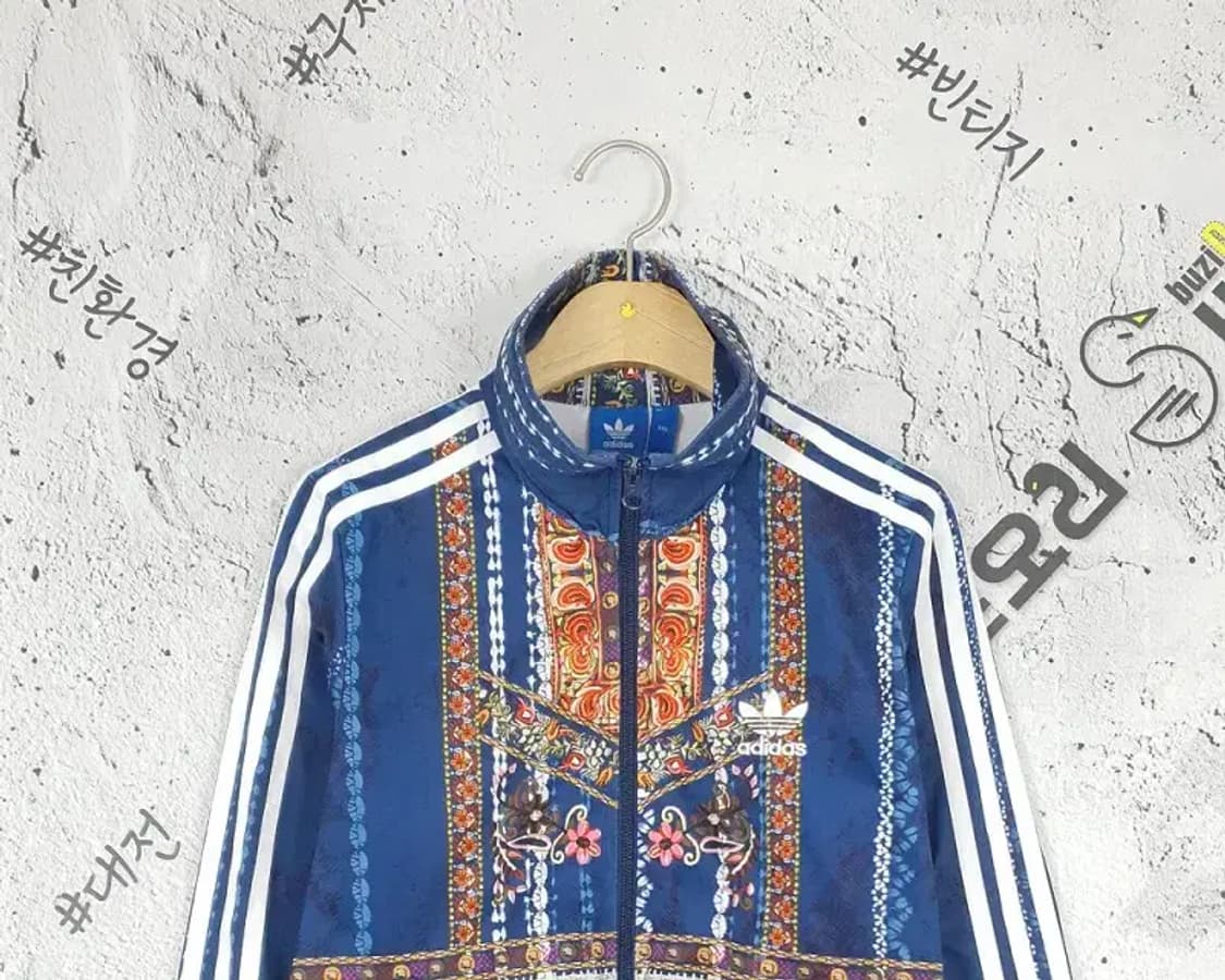 아디다스 ADIDAS 끼란데이라 트랙 져지 자켓 블루 3100145 상품이미지4