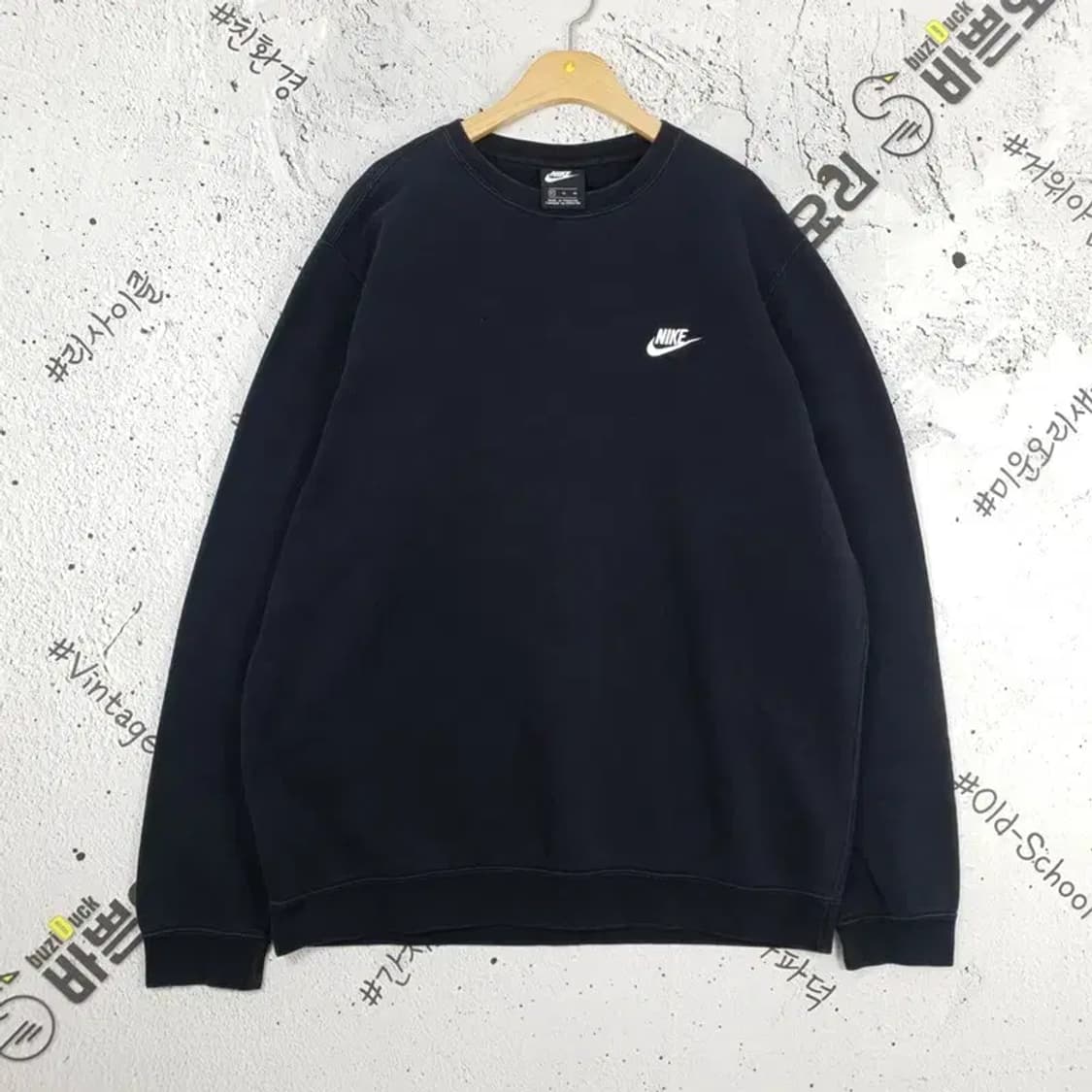 나이키 NIKE 약기모 스웻셔츠 맨투맨 블랙 2200177 상품이미지1
