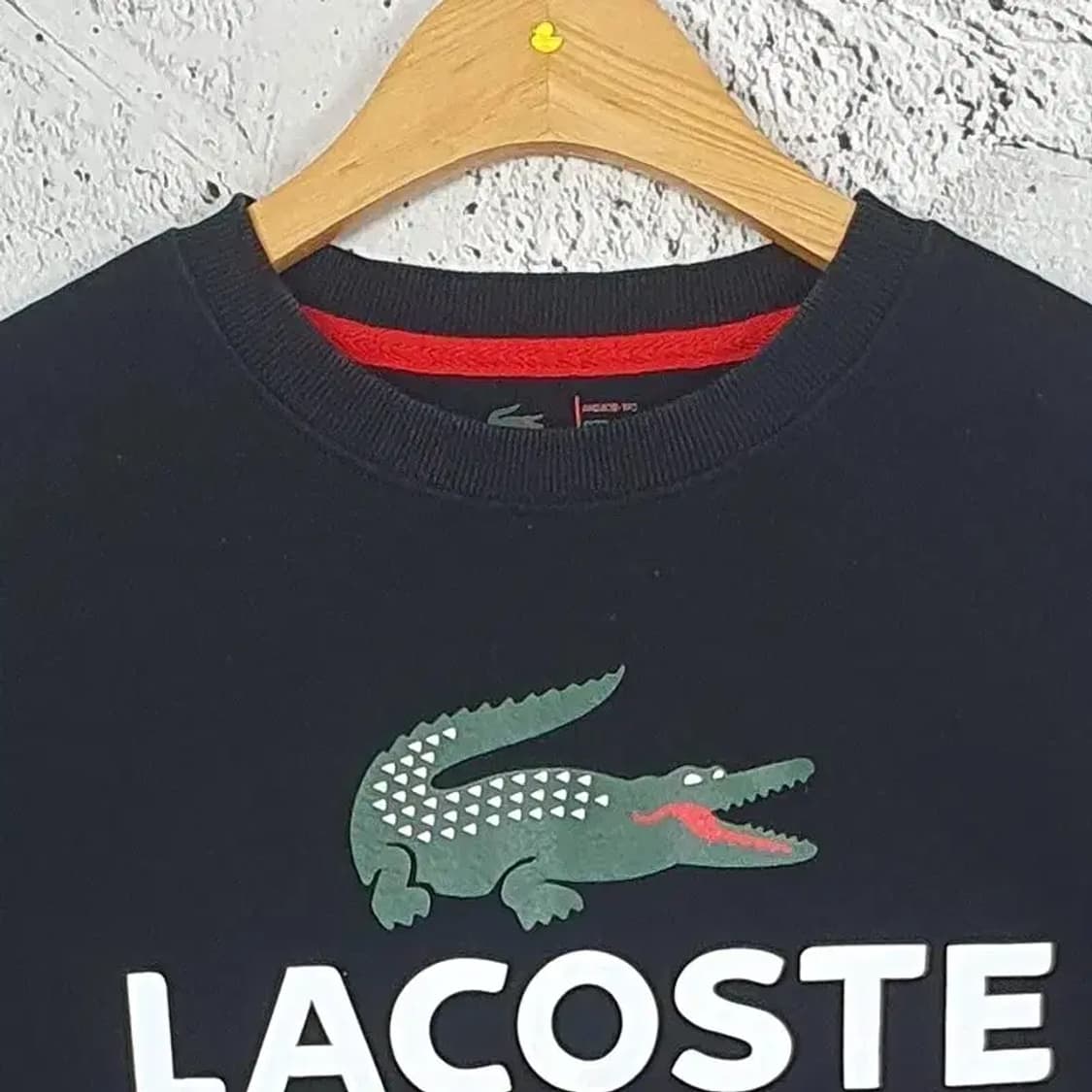 라코스테 LACOSTE 스웻셔츠 맨투맨 블랙 2200192 상품이미지4
