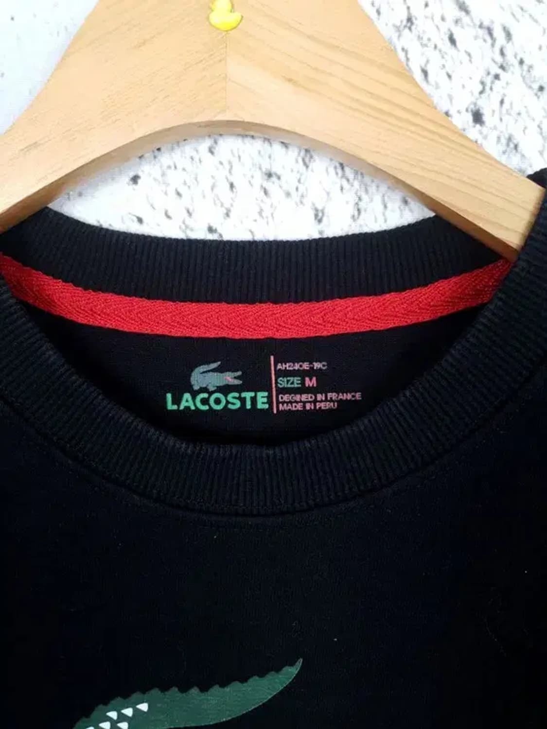 라코스테 LACOSTE 스웻셔츠 맨투맨 블랙 2200192 상품이미지7