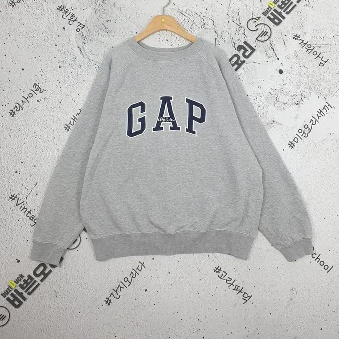 갭 GAP 올드갭 스웻 맨투맨 그레이 2200193 상품이미지1