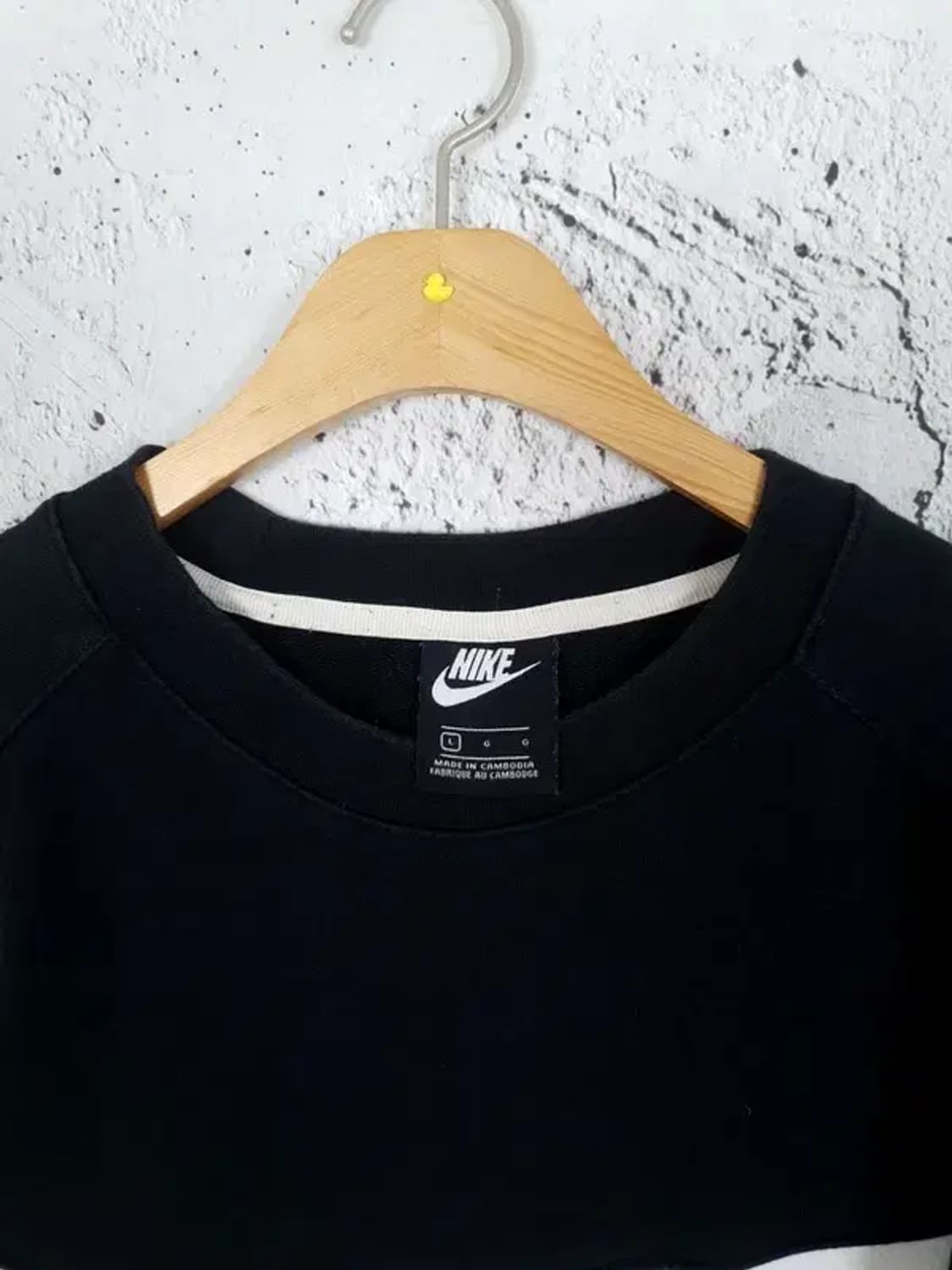나이키 NIKE 화이트 빅 스우시 스웻 맨투맨 블랙 2200195 상품이미지8