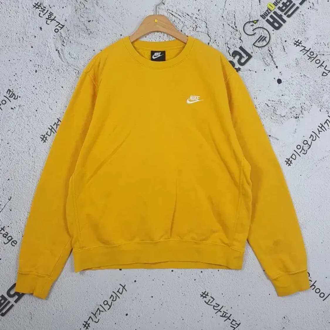 나이키 NIKE 스웻 맨투맨 옐로우 M 2200202 상품이미지1