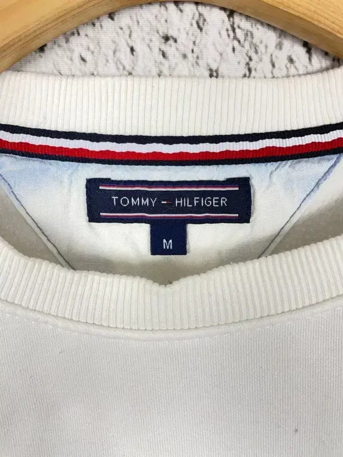 타미힐피거 TOMMY 약기모 스웻 맨투맨 화이트 M 2200213 상품이미지9