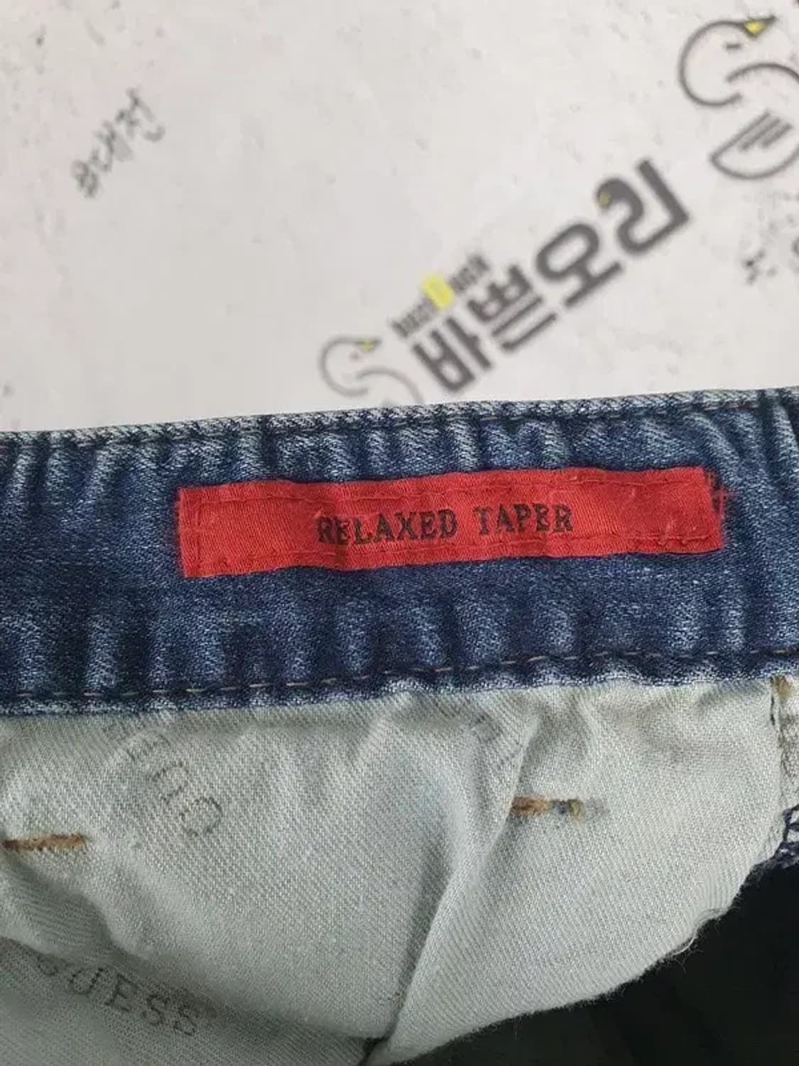 게스 릴렉스드테이퍼 스판 청바지 중청 84(33) 4100051 상품이미지9