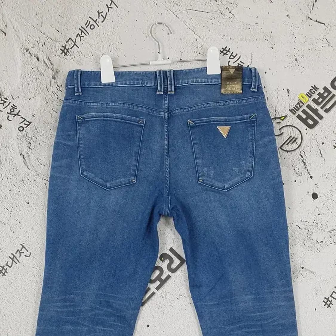 게스 GUESS 스키니 스판 청바지 블루 84(33) 4100052 상품이미지4