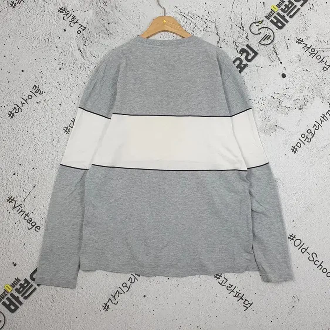 빈폴 BEANPOLE 롱슬리브 긴팔 티 그레이 2100058 상품이미지2