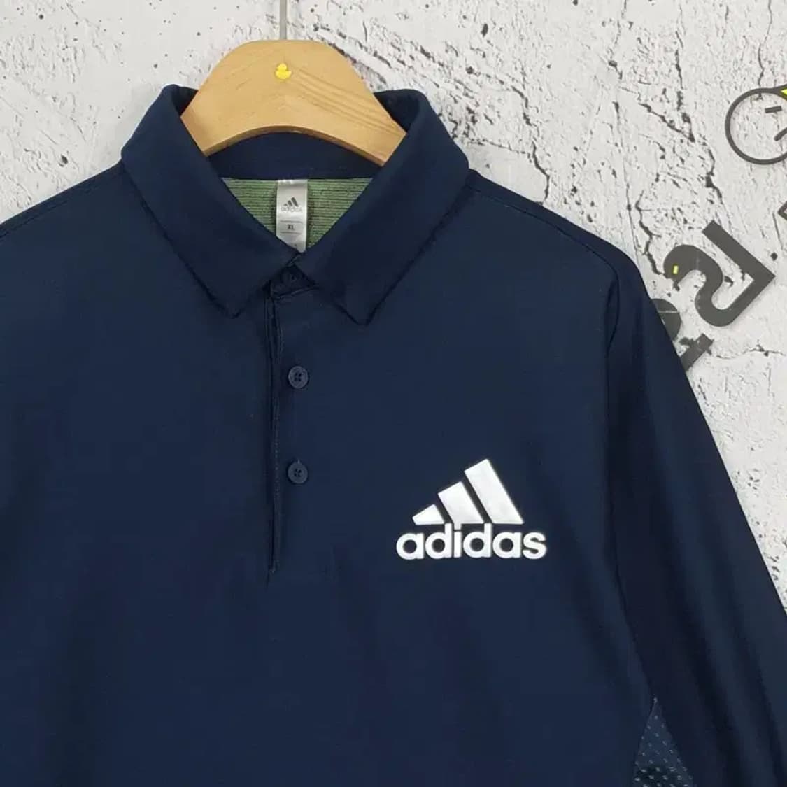아디다스 ADIDAS 기능성 롱슬리브 카라티 네이비 XL 2100101 상품이미지4