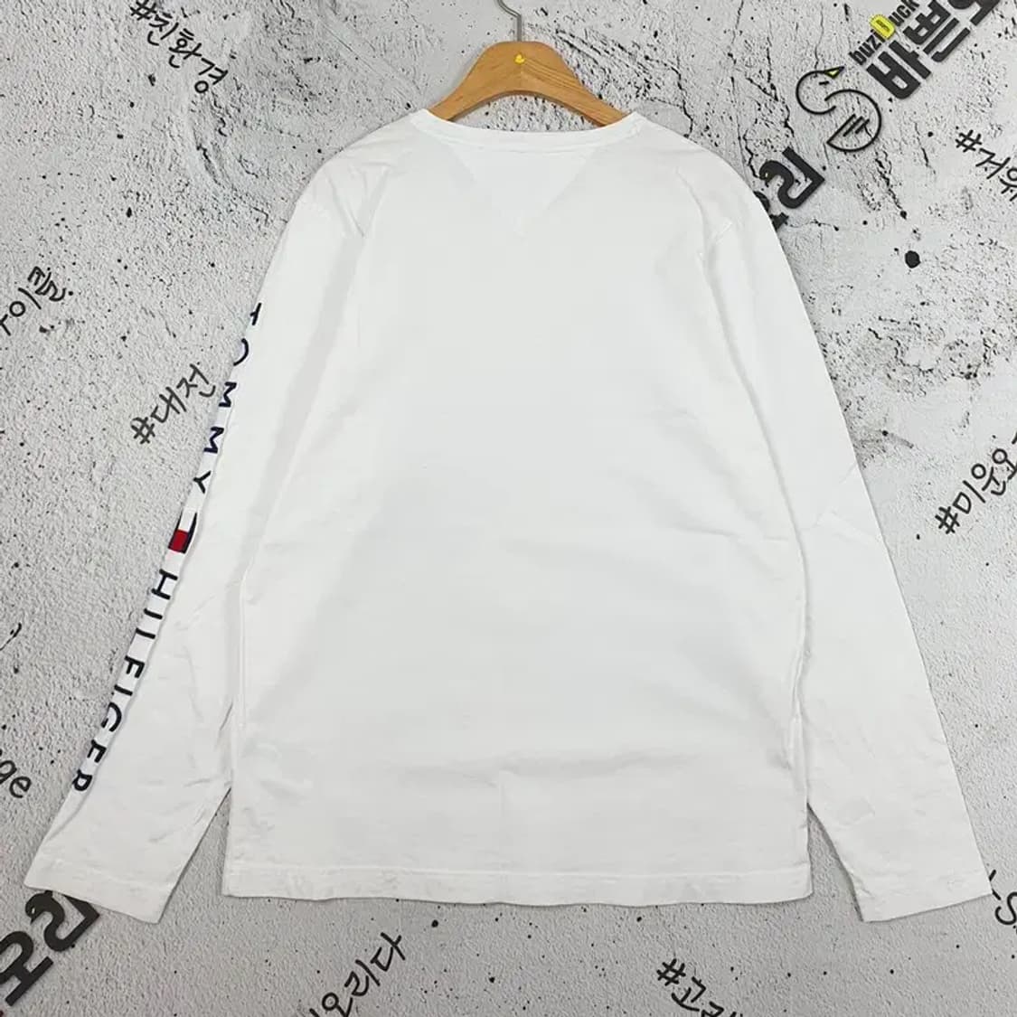 타미힐피거 TOMMY 롱슬리브 긴팔 티 화이트 2100057 상품이미지2