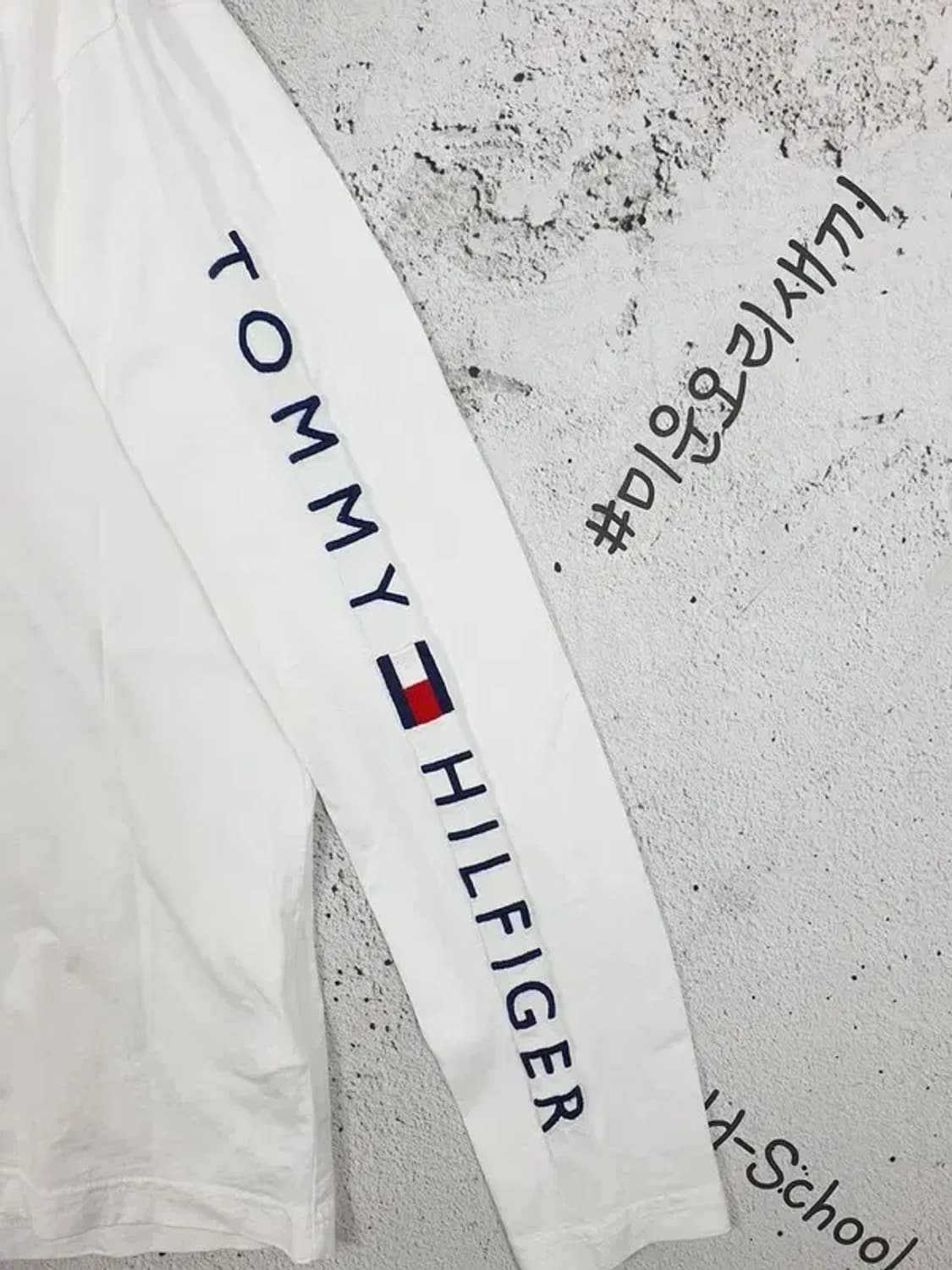 타미힐피거 TOMMY 롱슬리브 긴팔 티 화이트 2100057 상품이미지7