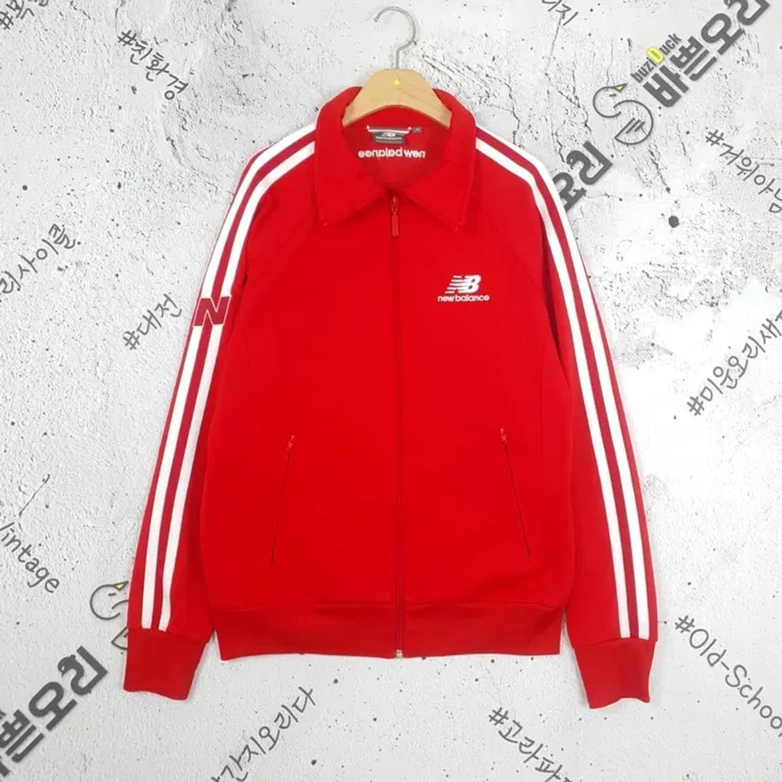 뉴발란스 NEW BALANCE 져지 트렉자켓 레드 3100004 상품이미지1