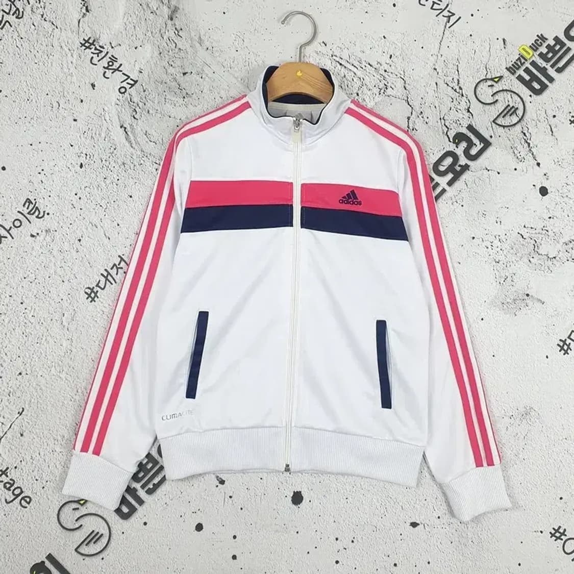 아디다스 ADIDAS 베켄바우어 트랙탑 져지 화이트 핑크 3100006 상품이미지1
