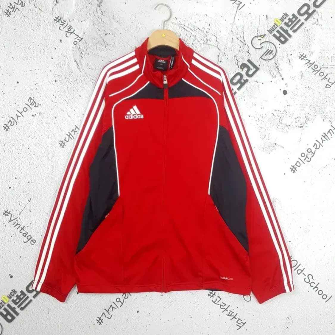 아디다스 ADIDAS 삼선 클라이마쿨 져지 자켓 레드 3100016 상품이미지1